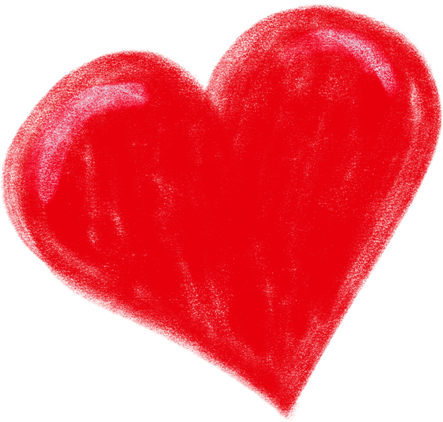 Red Heart Cutout