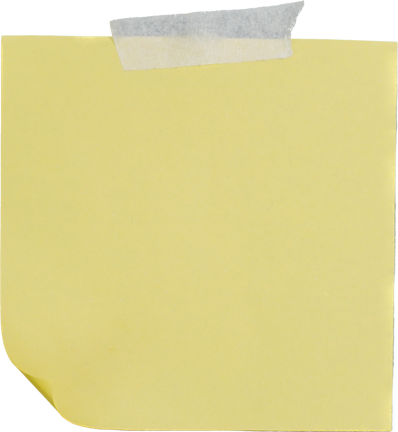 Yellow Post It Note