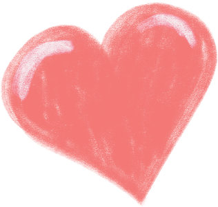 Red Heart Cutout