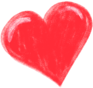 Red Heart Cutout